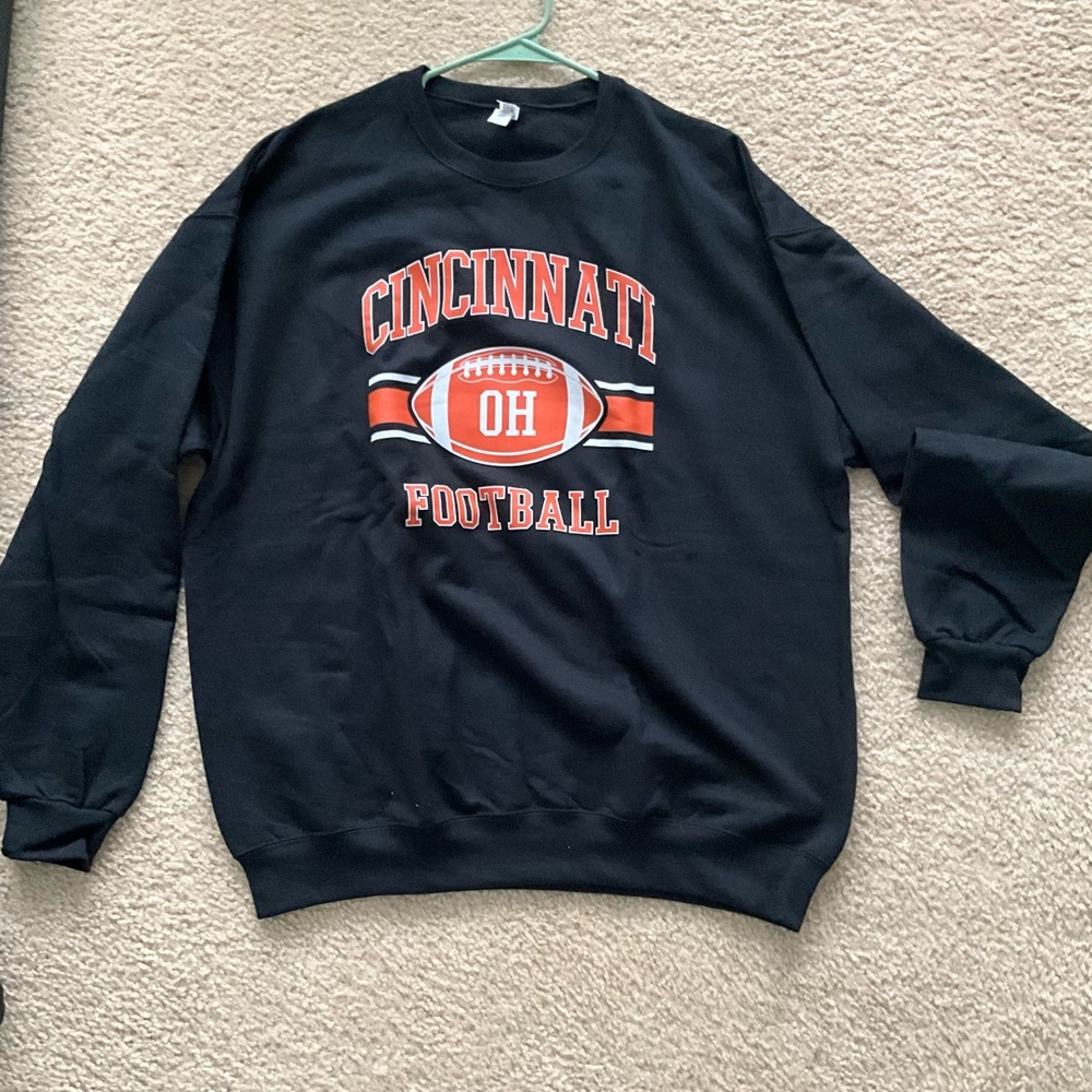 Cincinnati Football Black Sweat shirt